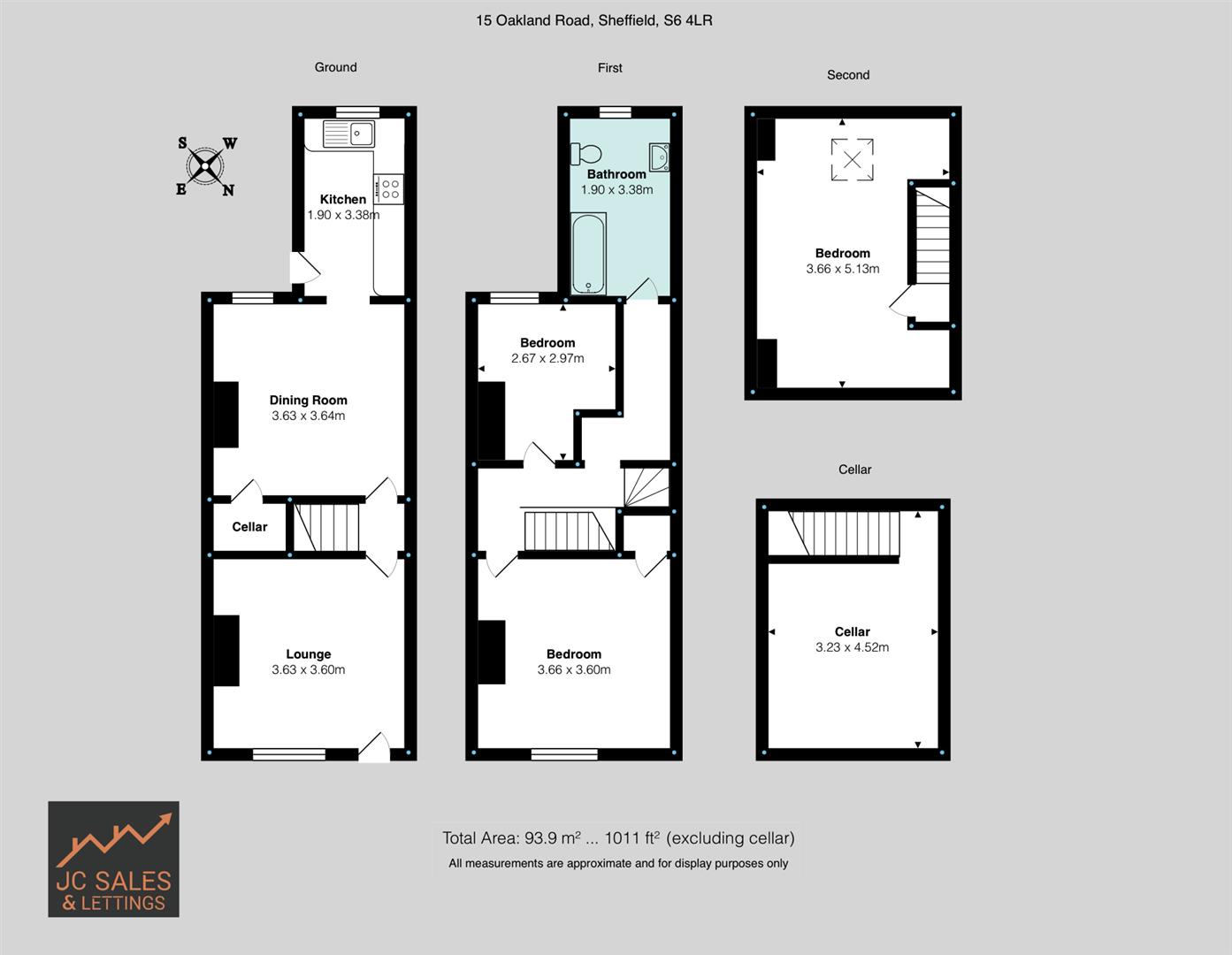Oakland Road, Sheffield Floorplan
